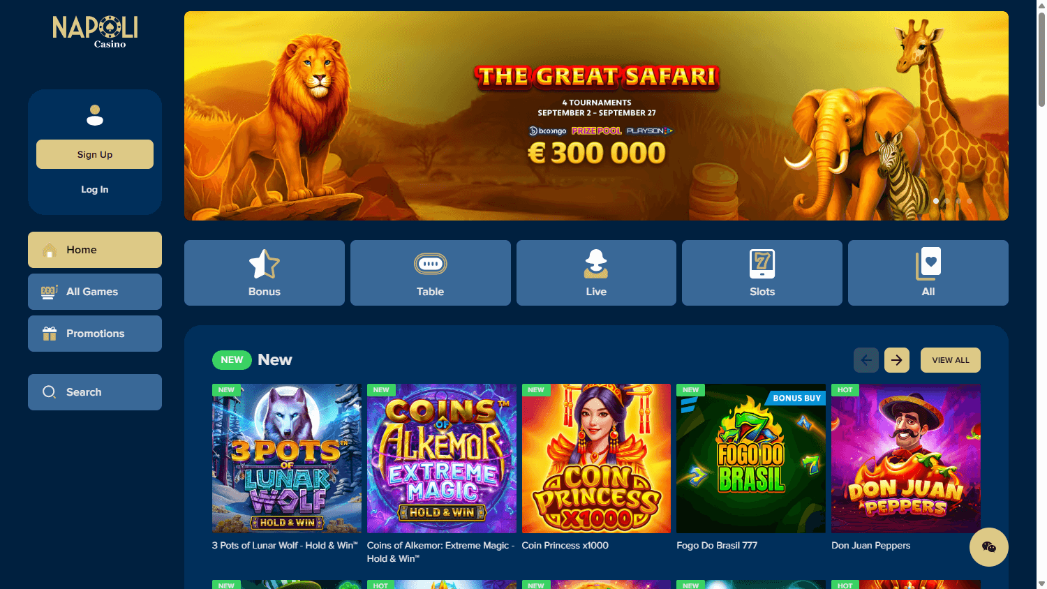Casino Napoli Desktop screenshot